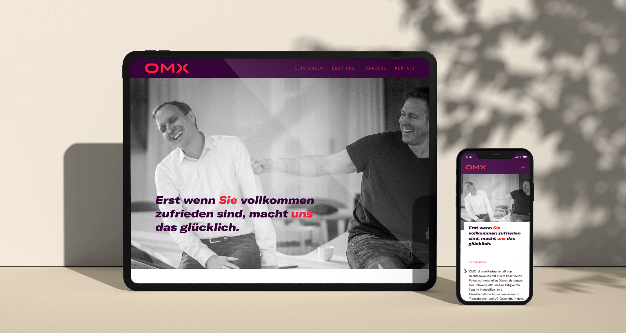 Webseite OMX